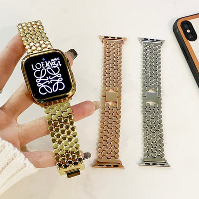 Honeycomb Stainless Steel Apple Watch Strap