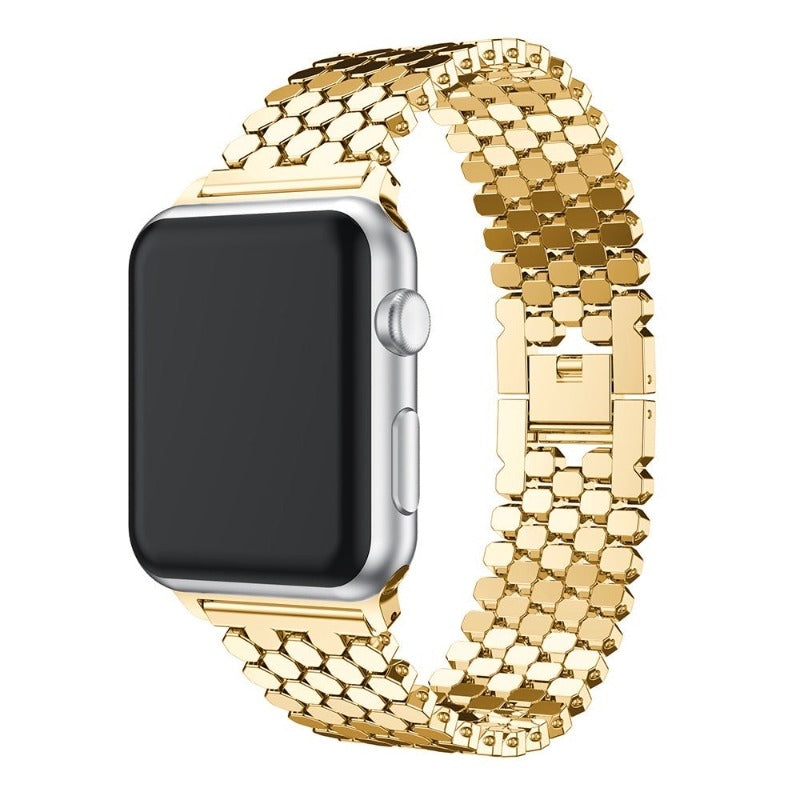 Honeycomb Stainless Steel Apple Watch Strap