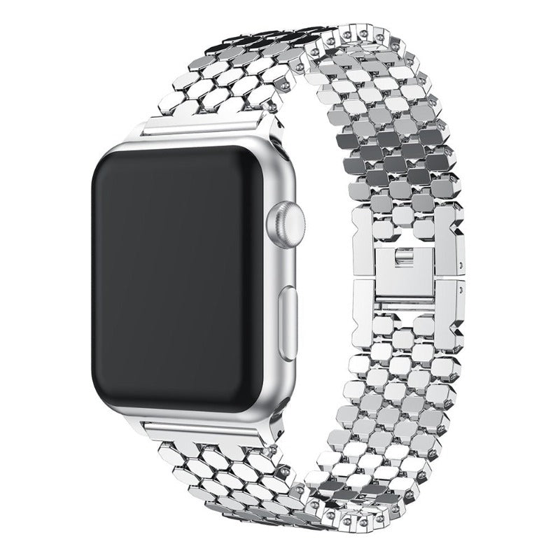 Honeycomb Stainless Steel Apple Watch Strap